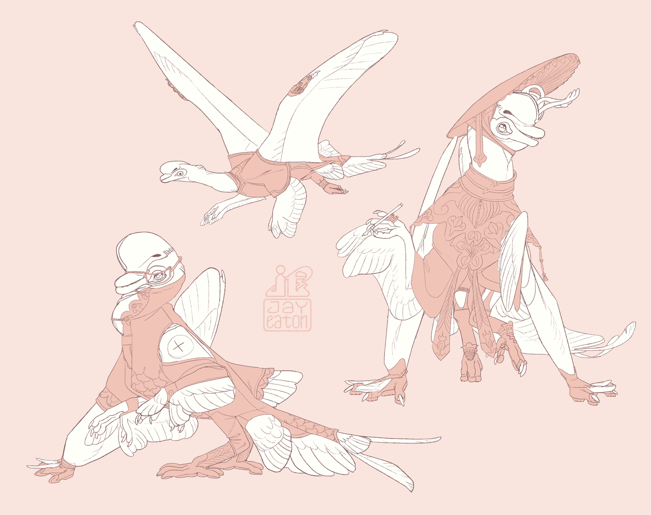 jayrockin:Alien clothing commissions for @MoaFowl on twitter!
