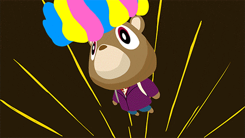 mtv:  HBD, kanye! animation by Louis Morton. 