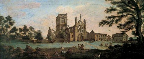 Johann Baptiste Bouttats - Kirkstall Abbey (1738).