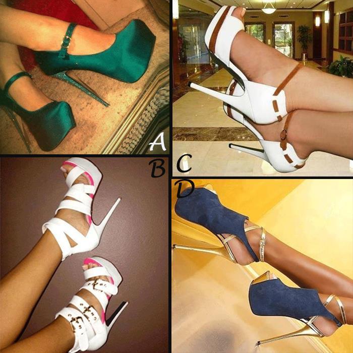 ideservenewshoesblog:  Fancy Solid Color Green Coppy Leather Ankle Strap High Heel