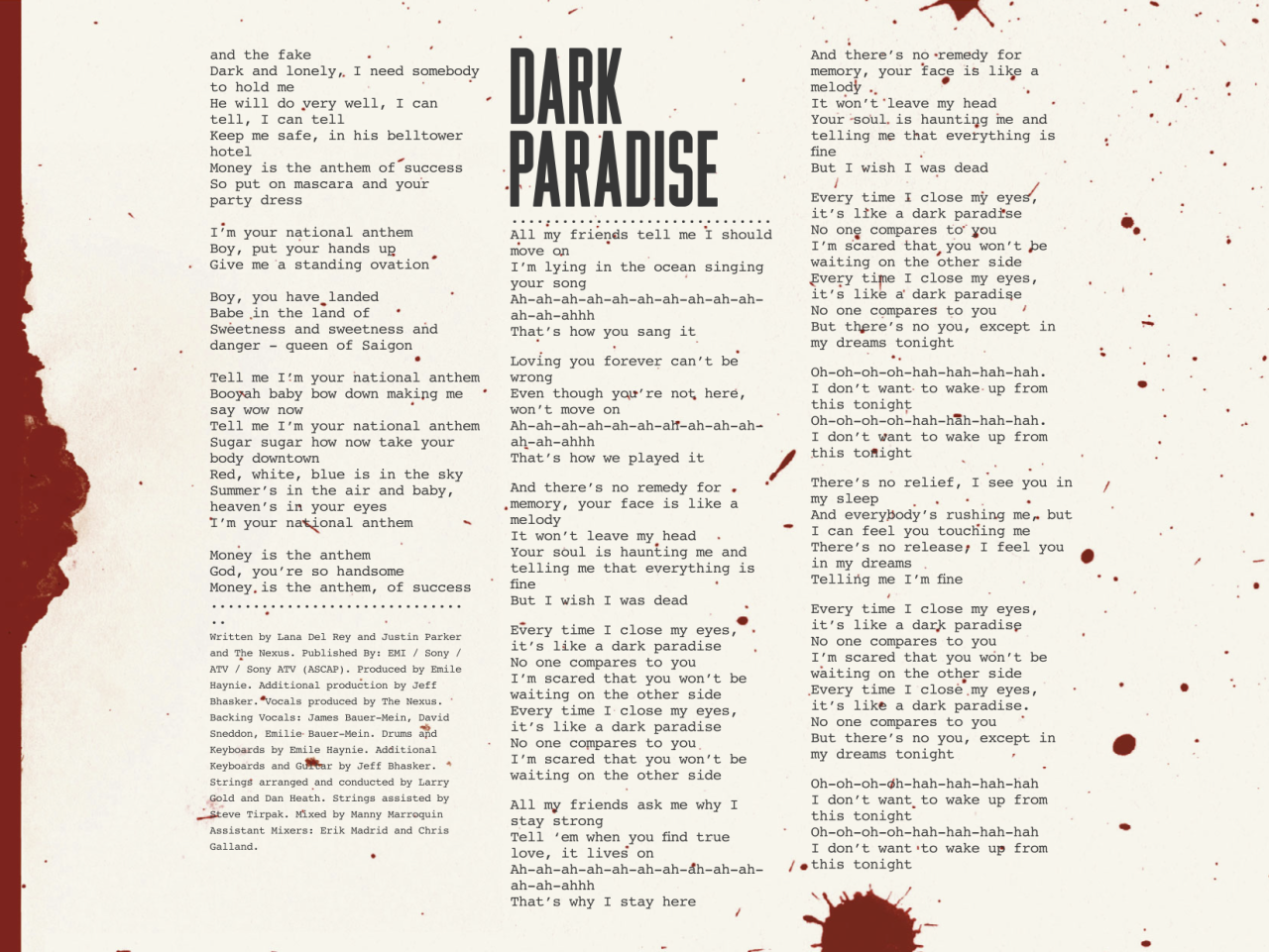 Dark Paradise (Tradução em Português) – Lana Del Rey