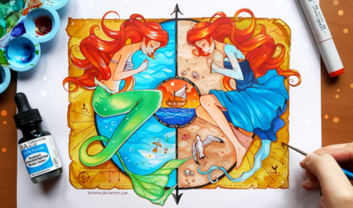 princessesfanarts - +Little Mermaid - The Land and The Sea+ by...