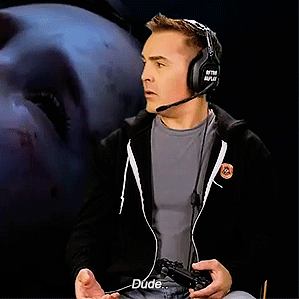 lum1natrix:Nolan is every single person playing The Last of Us for the first time.bonus gif bc his f