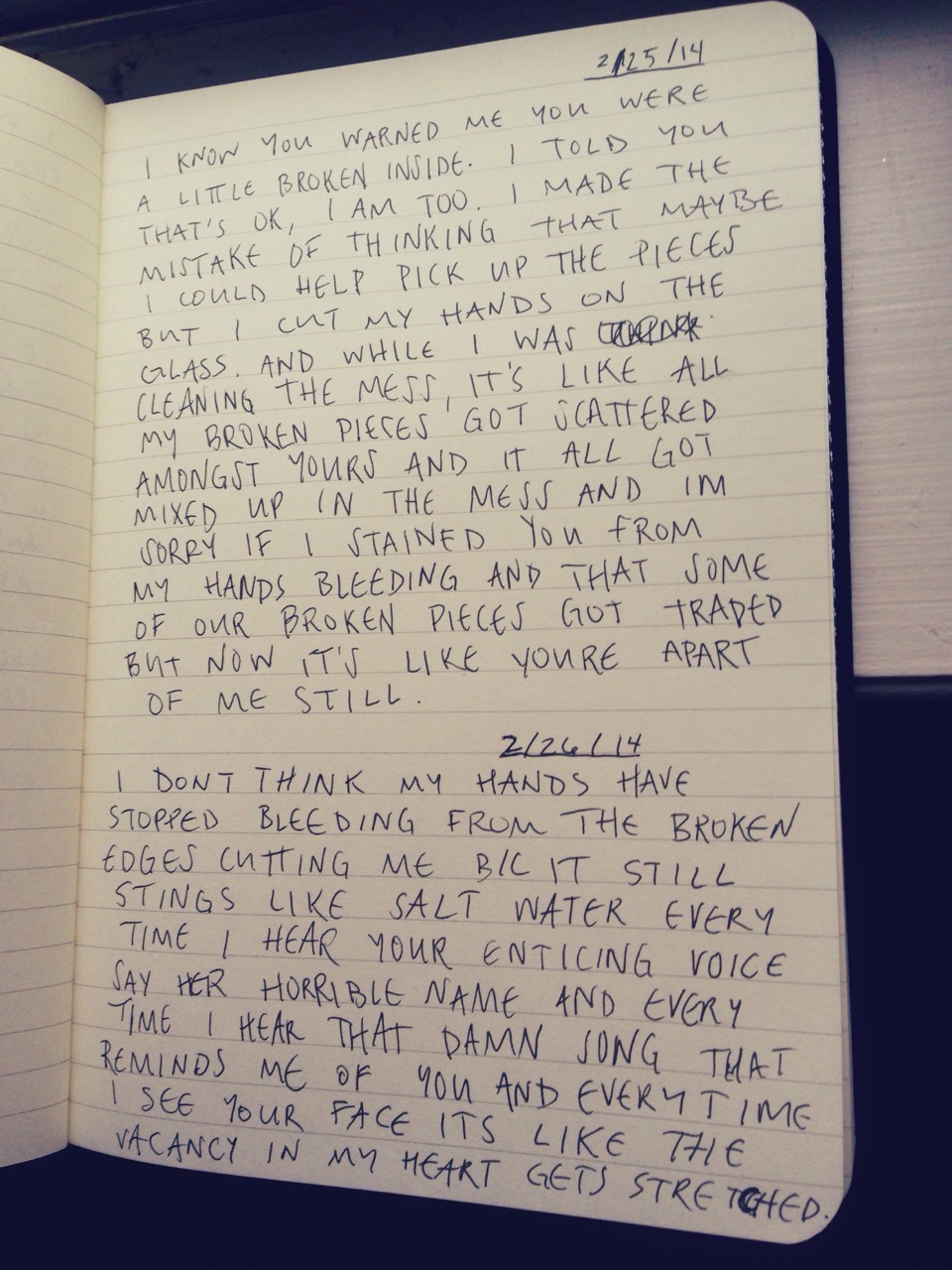 tharealsydshady:  &ldquo;I know you warned me you were a little broken inside.
