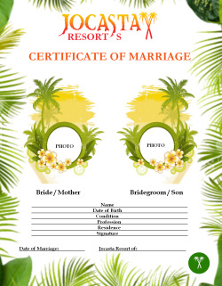 jocastaresorts:  Of course, Jocasta’s certificates