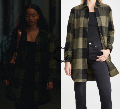 Who: Whitney Peak as Zoya LottWhat: BB Dakota Eldridge Plaid Jacket - $129.00Where: 1x03 “Lies