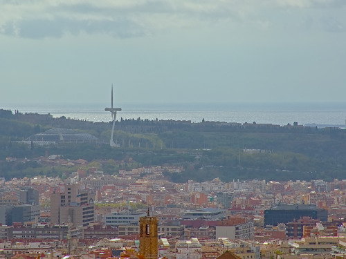 aerial views on Barcelona and surroundings
