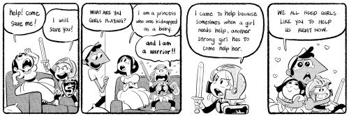 anthonyholden: Warrior Emie is only three years old, but speaks much wisdom. As always, more comics 