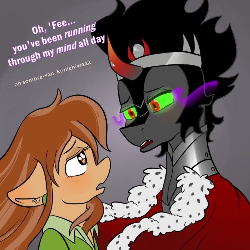 lucidlarceny:  Redraw of this Ask Kinga Sombra update I did for fun. I hope ask-wiggles likes it! It was really fun to draw. Sorry it got a bit sloppy towards the end. <3  X3! *gigglesnrk*