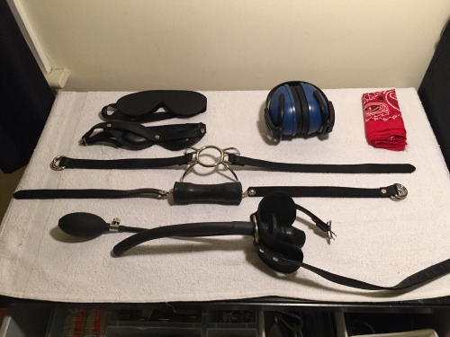 kinkythingsilike: So, here’s the guided tour of the Kinky Things I Own. I’m going to have to break this into three separate posts because there are too many photos for just one. This is the first of three posts inspired by @tieupthetwink, whose blog