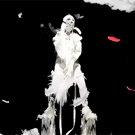 mother-gaga: Jewels N’ Drugs ArtRave backdrop by Ruth Hogben. 