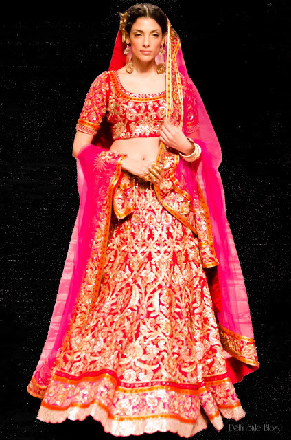 allcoveredinglitter:  Suneet Varma, The Golden Bracelet- India Bridal Fashion Week 2013