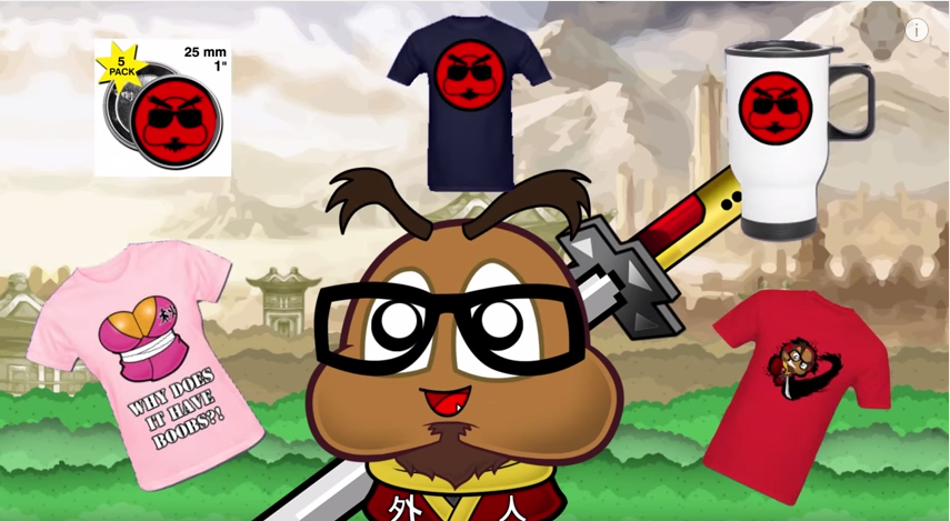 ghetits:  GAIJJIN GOOMBAH PROMOTOES HIS NEW MERCH , WTF WHY WOULD OYU BUY ANY OF