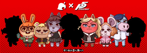 Animal crossing x Persona5 Leaf’s new assistant ! (6/10) Instagram : @dango.and.chain