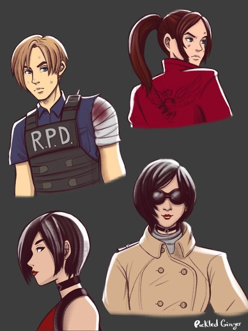 Some Resident Evil 2 babes  ❤️Gotta protect them all  