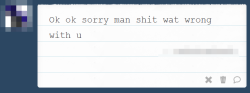 Ok so lets make this clear. Don&rsquo;t ask me personally to reblog your posts. If I do it for one person, I&rsquo;d have to do it for anybody that asks. And really? Something&rsquo;s wrong with me when I politely declined? Get out.