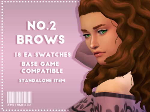 awsimmer92: Brow Set! I have been in the need of some new brows so I decided to make some! DOWNLOAD 