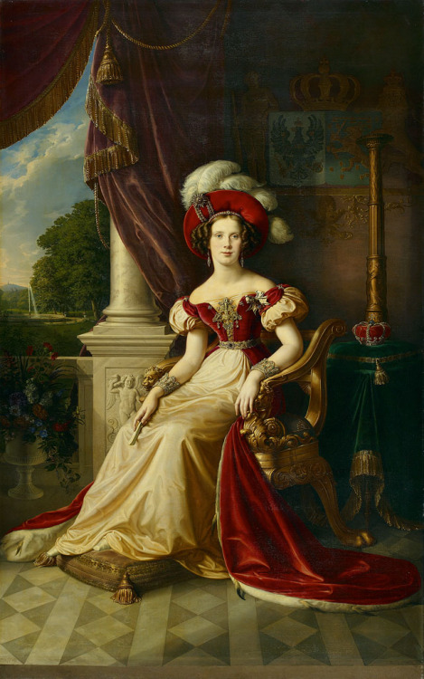 the-garden-of-delights: &ldquo;Portrait of Marianne of Prussia&rdquo; (c. 1832) by Henricus 