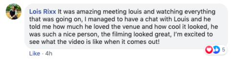 Louis was filming his new music video in Manchester this week