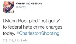 Itstrianna:  Krxs10:  Dylann Roof Pleads Not Guilty To Federal Charges In Charleston