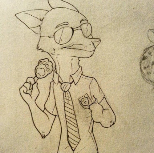 f0x-hunt:  I got to go see Zootopia on the fourth and it was so cute I loved it ♡  I will draw fan art forever 