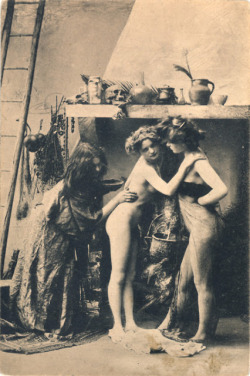 Sabbat de brujas en París, hacia 1910