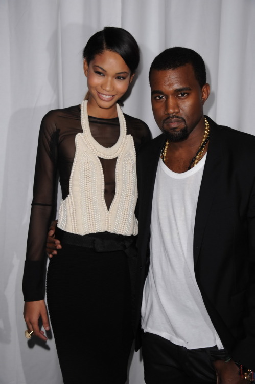 Porn photo vs-angelwings:  Chanel Iman & Kanye West