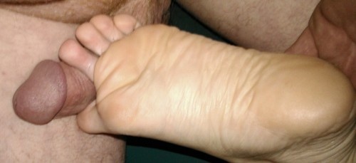 XXX toered:  Been asked to Cum on wife’s feet. photo