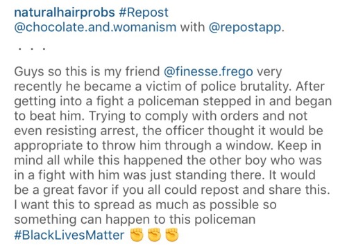 averageblackteen:  Black tumblr, reblog. This needs to be seen. 😔✊🏾 IG|@blackgirlmatter