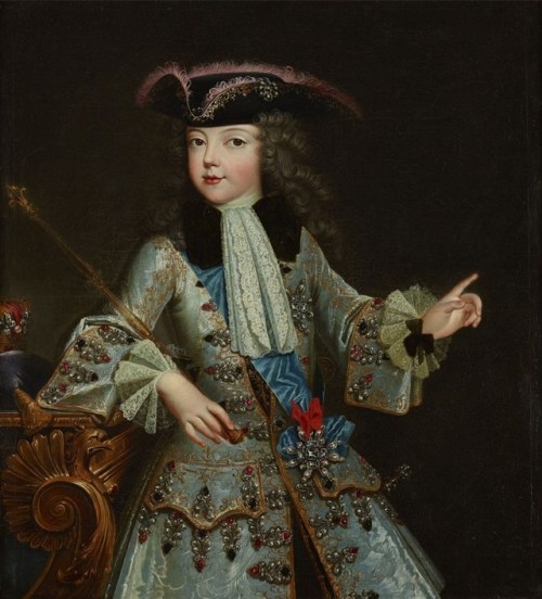 history-of-fashion:1717 Augustin-Oudart Justinat - Louis XV
