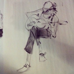 jamwoods:  Guitar jam man lifedrawing 