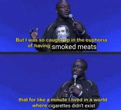 lesbianatlarge:sweetmangochutney:squidwardhentaicles:weyland-yutanideathsquads:free-range-tiddies:Me: *Walks by a smoker*Me: Imagine having lungs that can’t deal with some smokeImagine smelling like shit literally all the timeI thought you guys