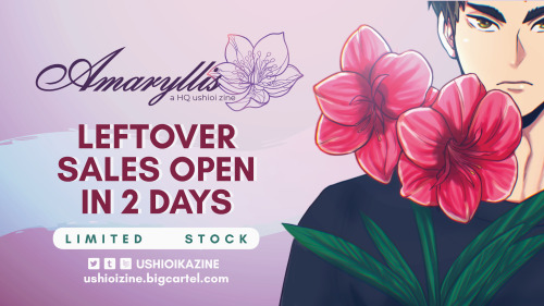  ✿ LEFTOVERS IN 2 DAYS! ✿❀⊱ ────── 〔✿〕────── ⊰❀ Coming soon! Leftovers for Amaryllis open up in 