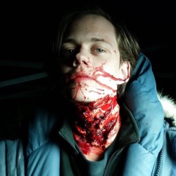 b-skarsgard:  Via leerfx on Instagram On our last [day] on set I assisted Louise Mackintosh in applying this neck bite on Bill Skarsgard for Hemlock Grove.  