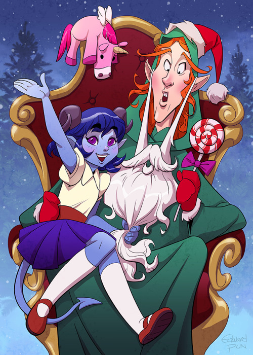 Holiday art for the Critmas gallery this year.