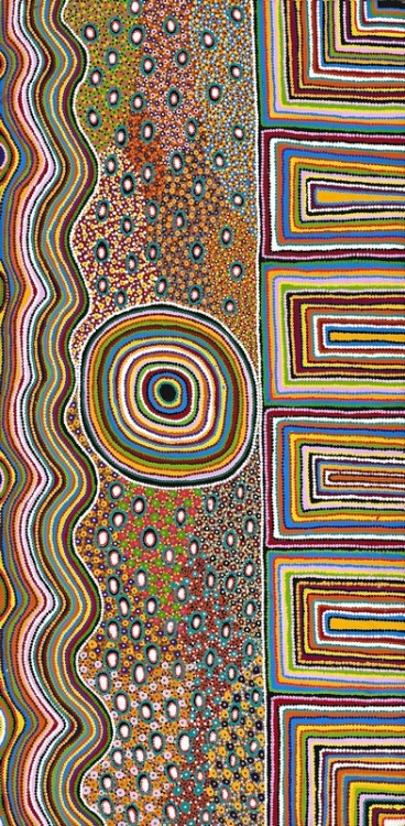 newguineatribalart:Aboriginal art by John Kipara Tjakamarra