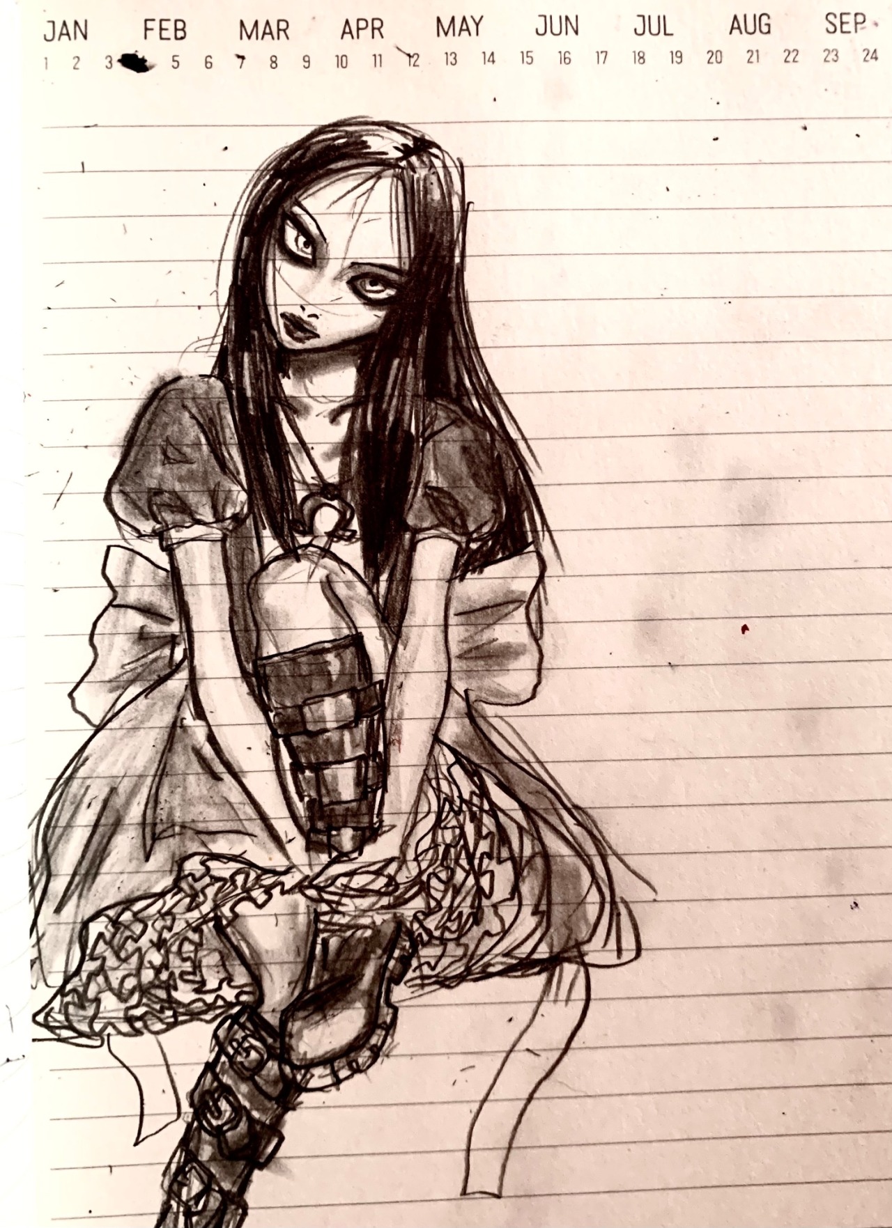 alice liddell (american mcgee's alice and 1 more) drawn by