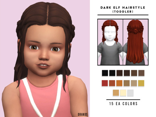 oranos:oranos: Dark Elf Hairstyle [Toddler]  Dark Elf Hairstyle is a long hairstyle for children (Es