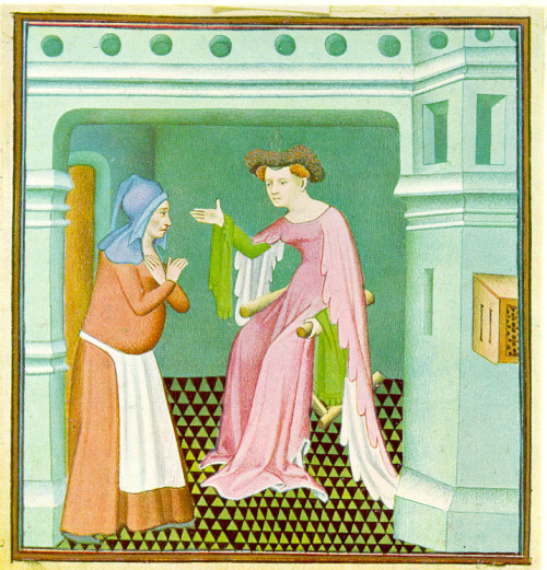 Illustrations from “Hecyra" a comedic Latin play by the early Roman playwright Terence, 1