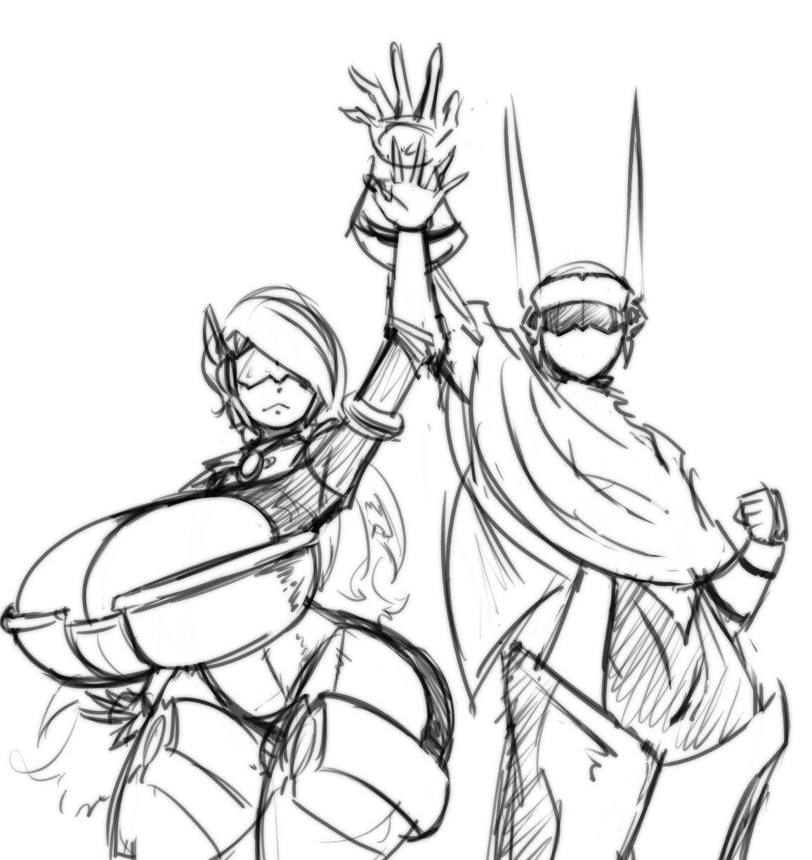 nosmir:  Digging around. Have a (likely) abandoned sketch of Scoot n’ @hollymollyartsyfartsy