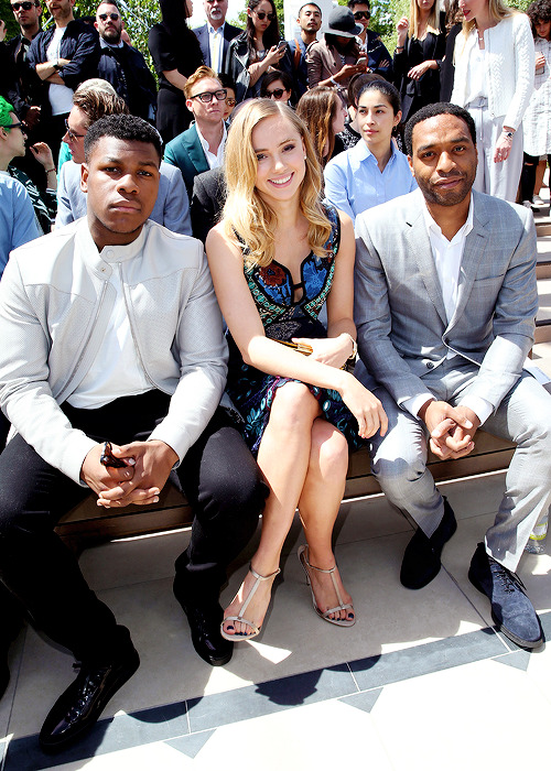 celebritiesofcolor:  John Boyega, Suki Waterhouse and Chiwetel Ejiofor attend the