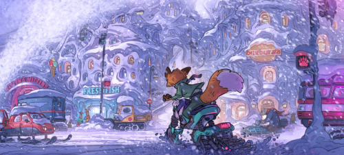 disneyconceptsandstuff:Visual Development from Zootopia by Matthias Lechner 