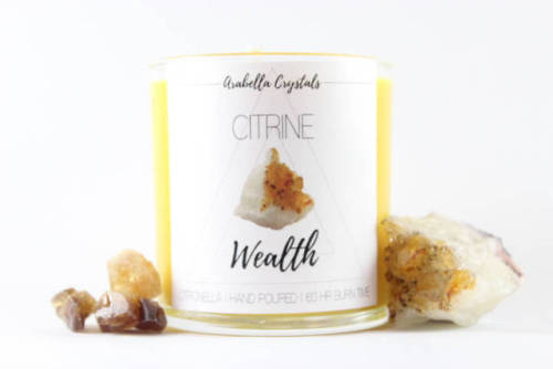 sosuperawesome:  Crystal Candles, by Arabella Crystals on Etsy  See our ‘candles’ tag 