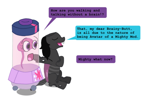 adurot:ask-four-inept-guardponies:  That empty skull does look like a perfect icecream container.  It would make a great candy dish for Nightmare Night.  X3!