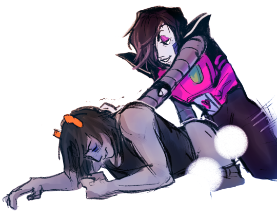 royal-starlord:    Equius and Mettaton fuckin around. A request I asked from a guy