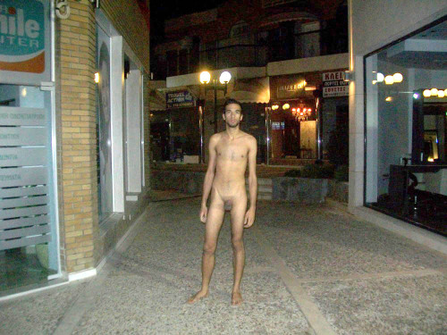 nakedpublicfun: Late night urban nudism