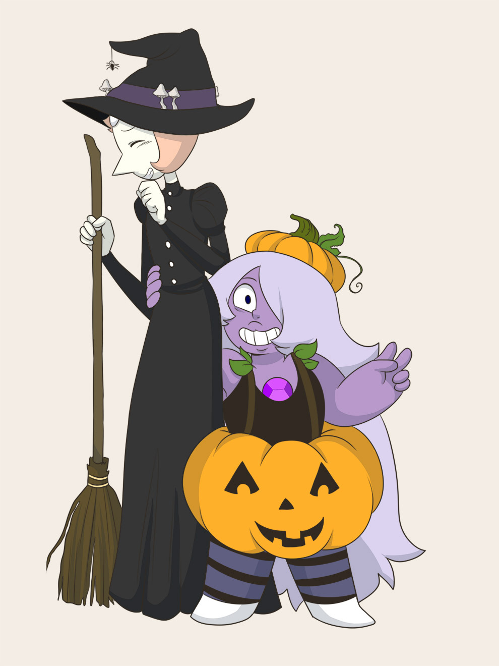 missgreeneyart:Pearlmethyst week day 3: HalloweenThis is totally a cheat because