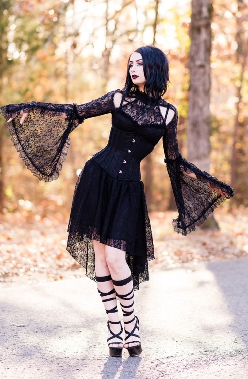 Photography: Through My Lens by Nicole SmithModel: The Black Metal Barbie Dress: Gothlolibeauty