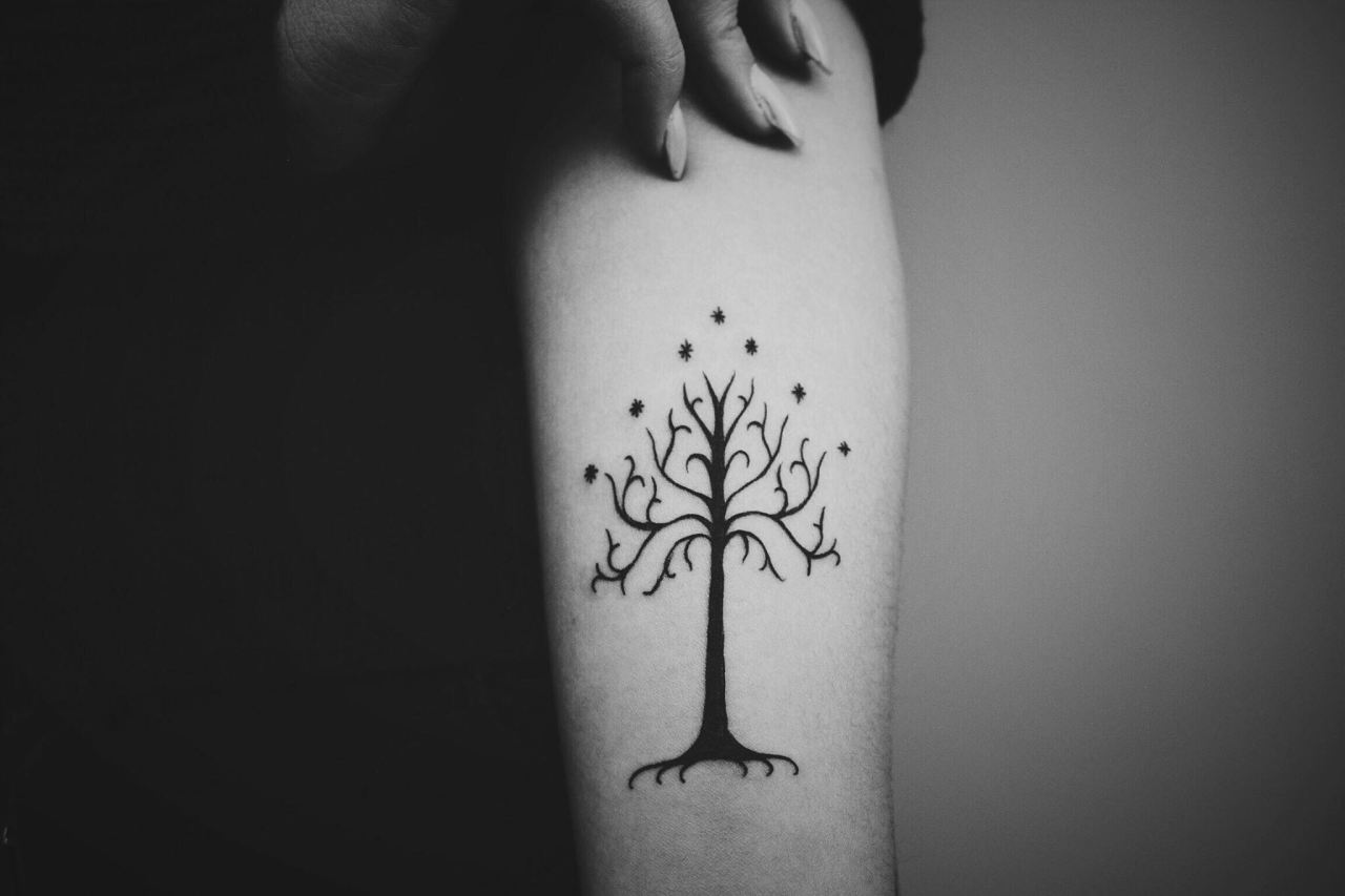 My white tree of gondor tattoo  rtattoos