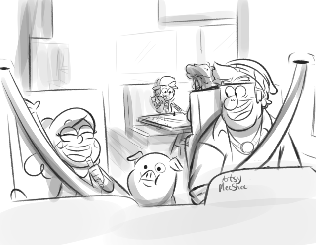 Comfortember Day 14: Road Trip Thought it would be cute of they rented an RV and all went out on a road trip. Might or might not...